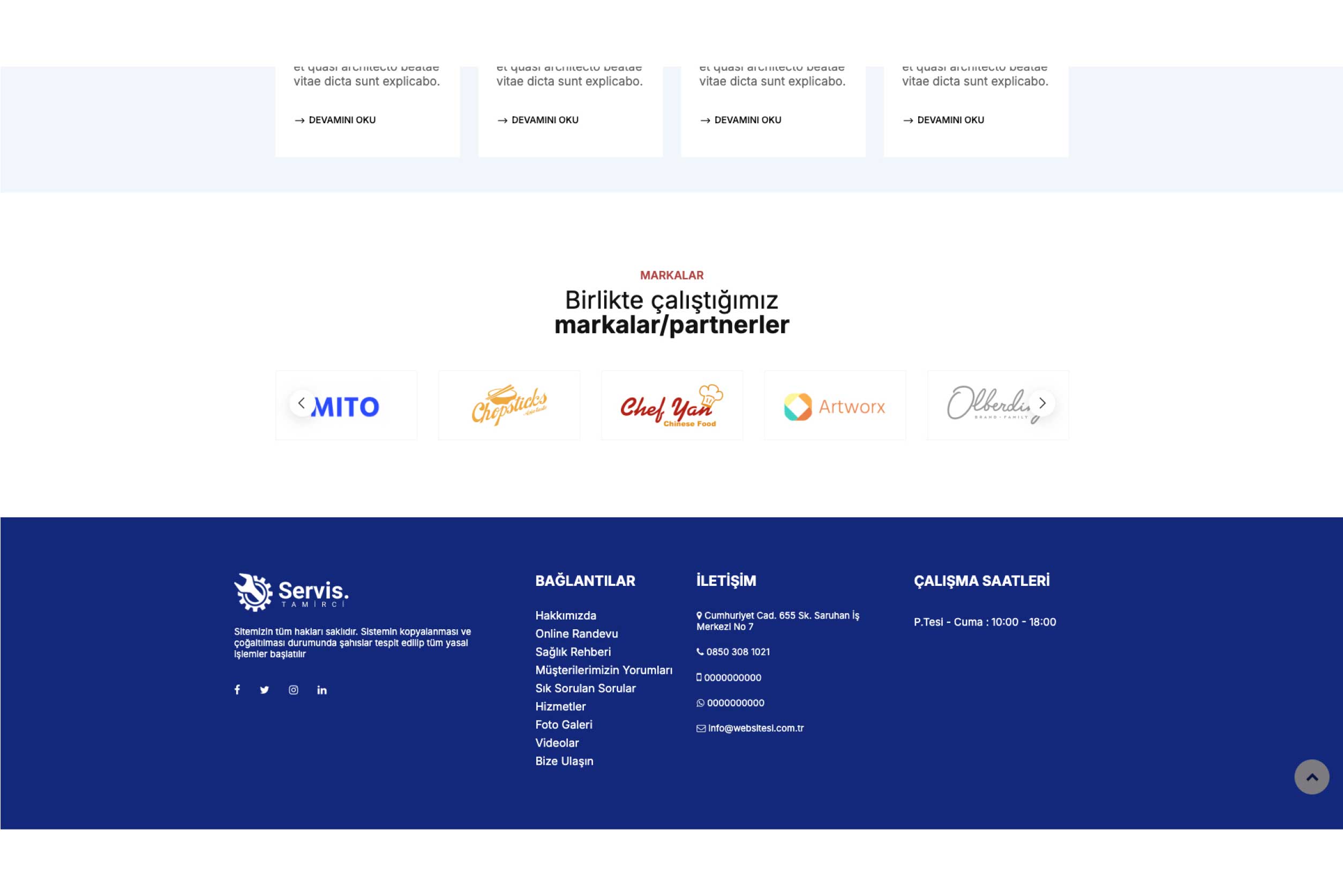 Teknik Servis İnternet Sitesi DDV1