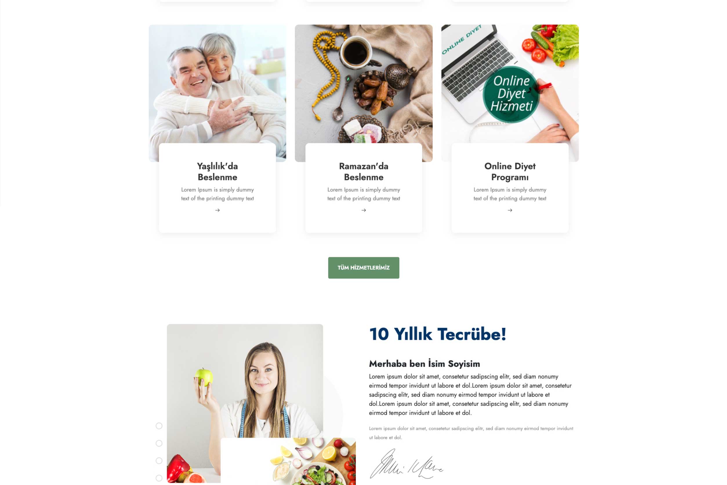 Diyetisyen İnternet Sitesi DDV2