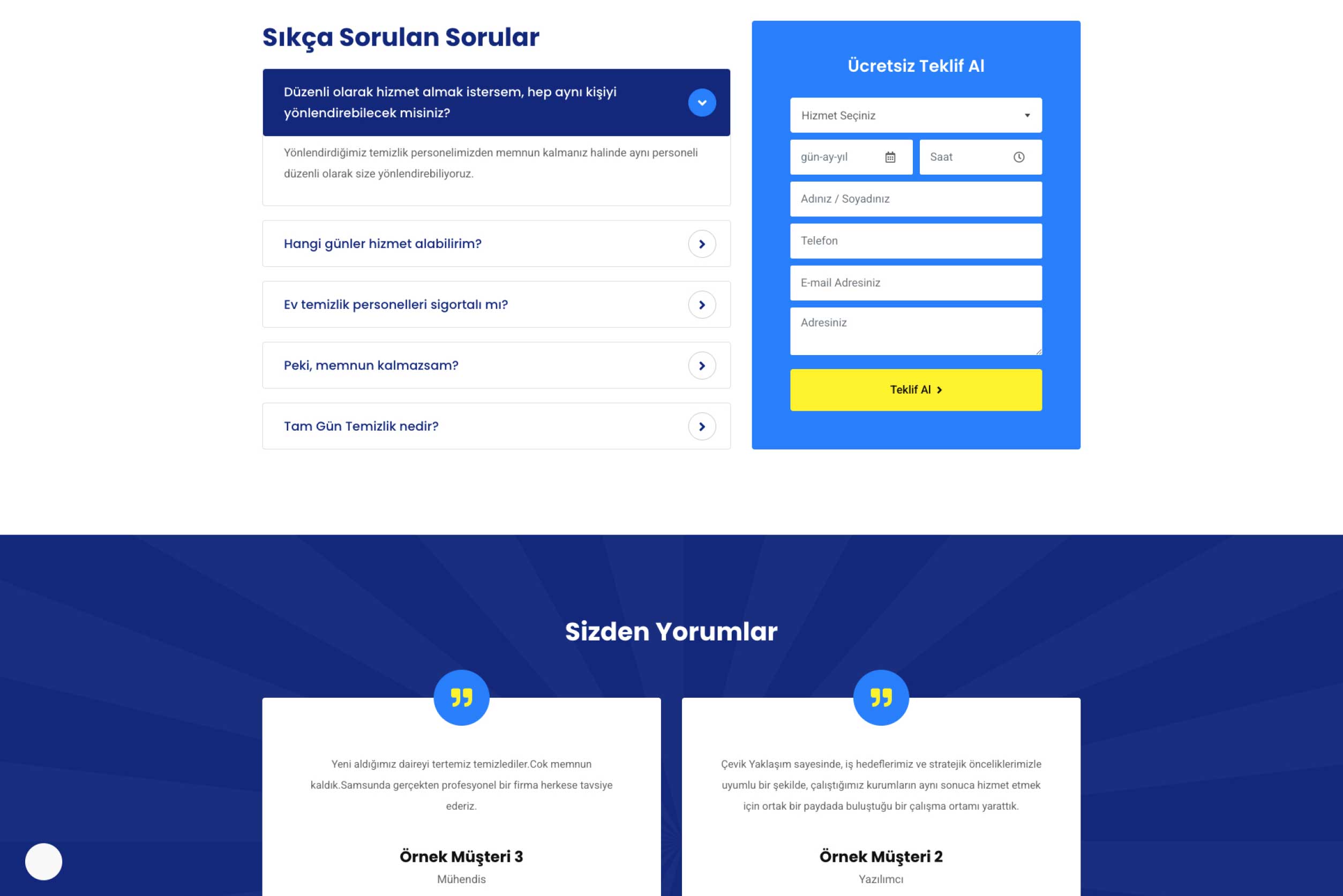 Temizlik Firması Sitesi DBV1