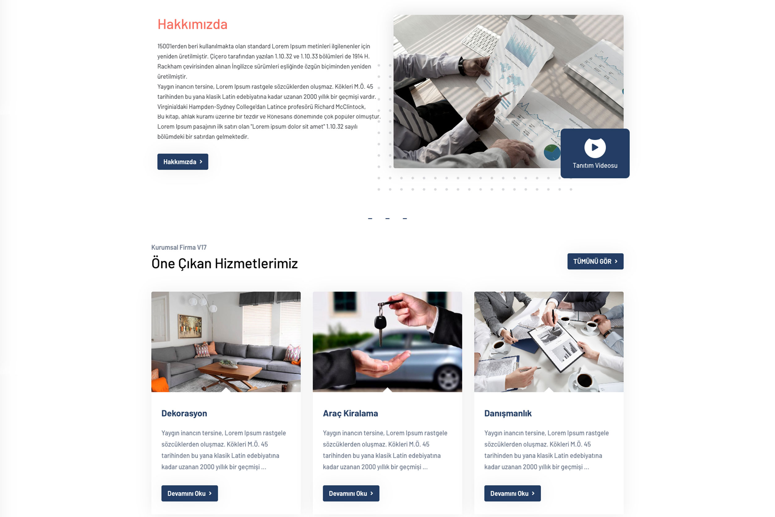 Kurumsal Firma Sitesi DBV17