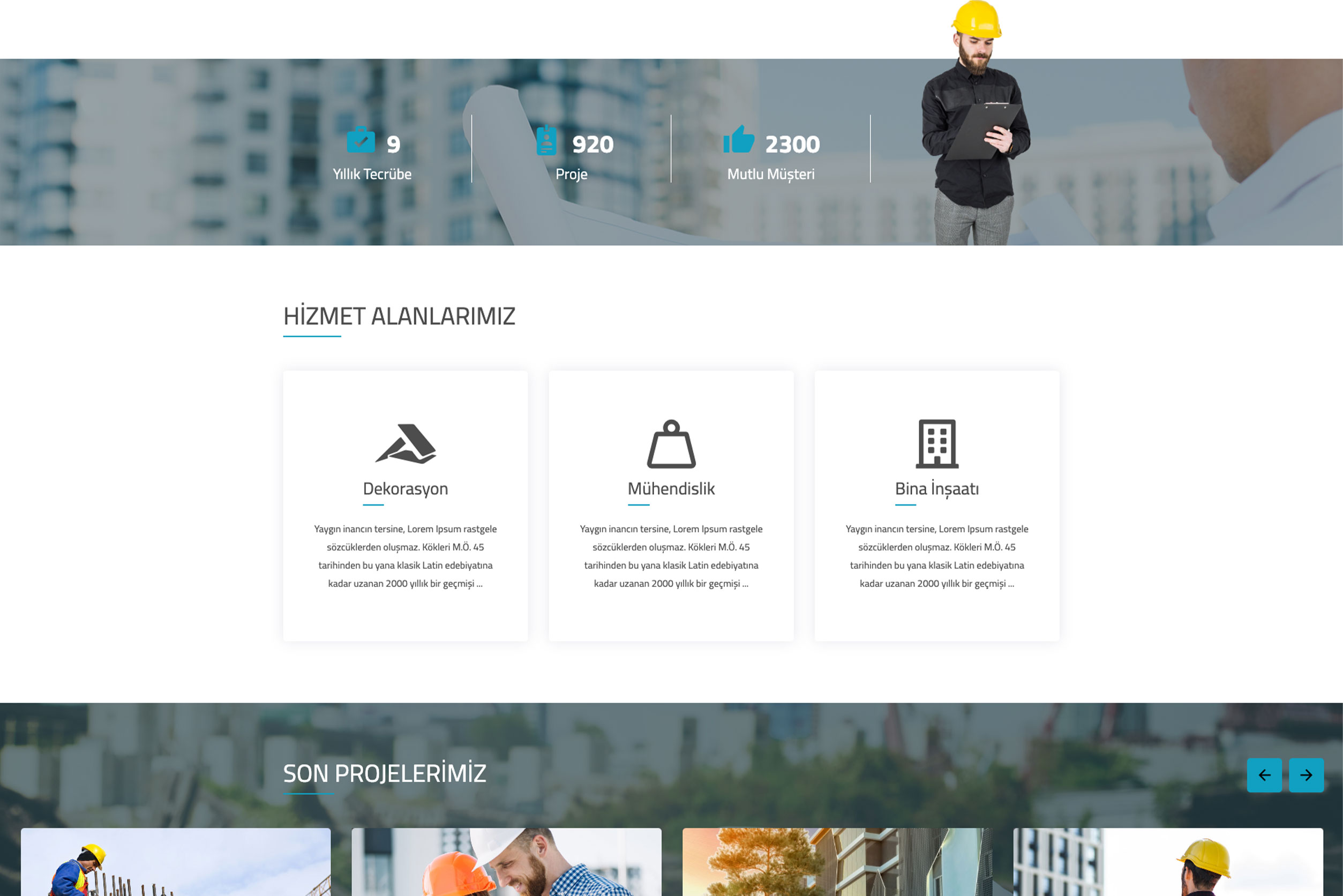 İnşaat Firma Sitesi DBV8