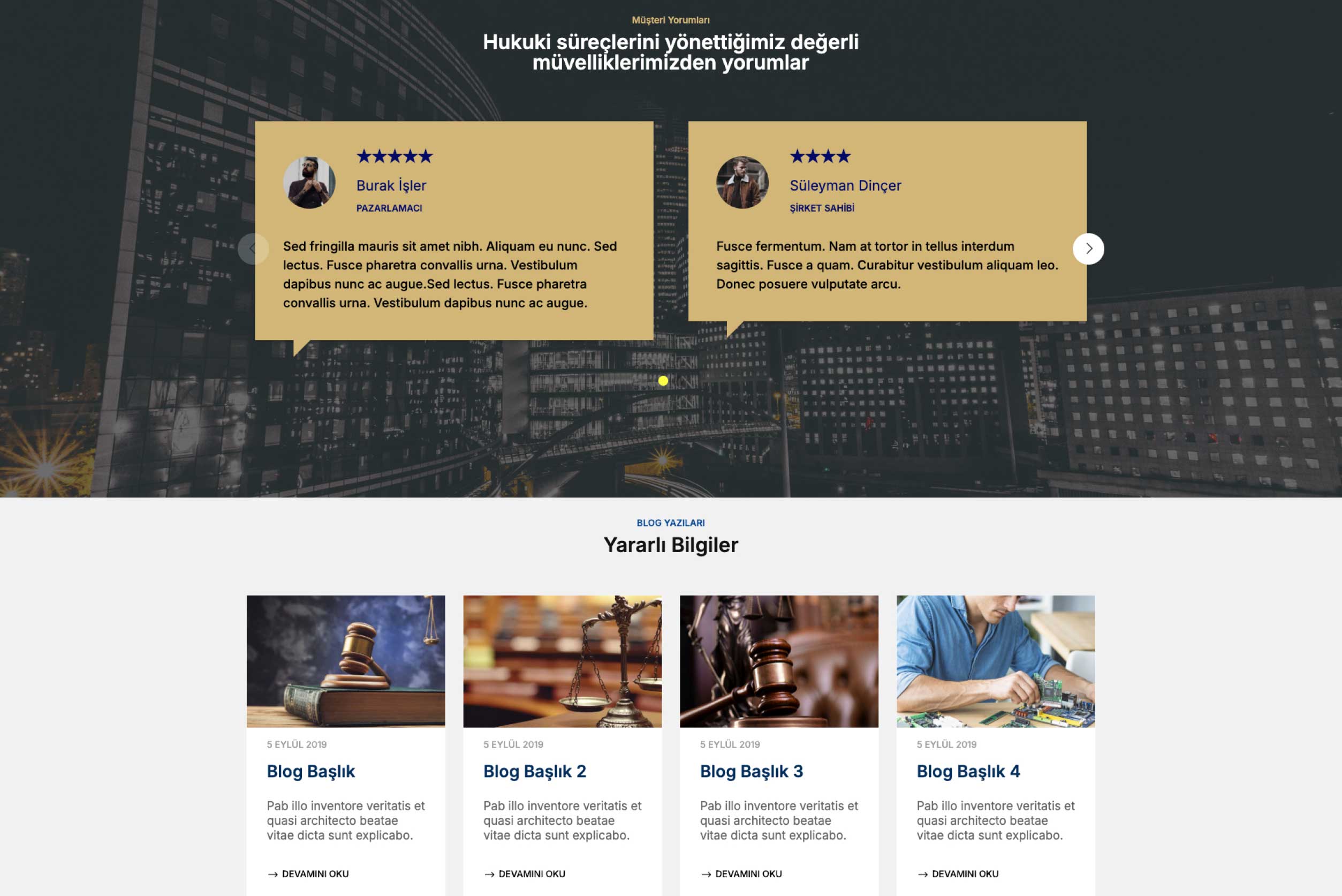 Avukat - Hukuk Bürosu Sitesi DDV2