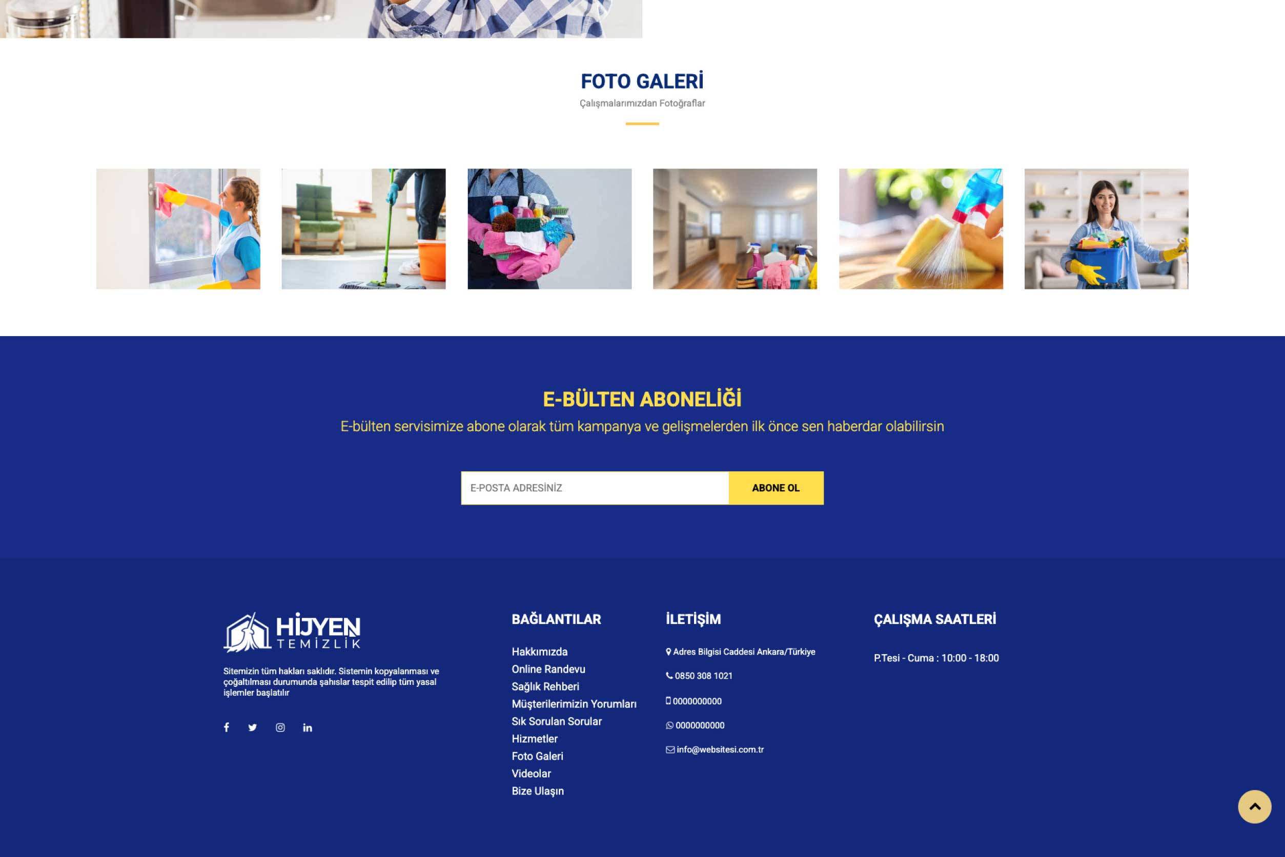 Temizlik Firması Sitesi DDV1