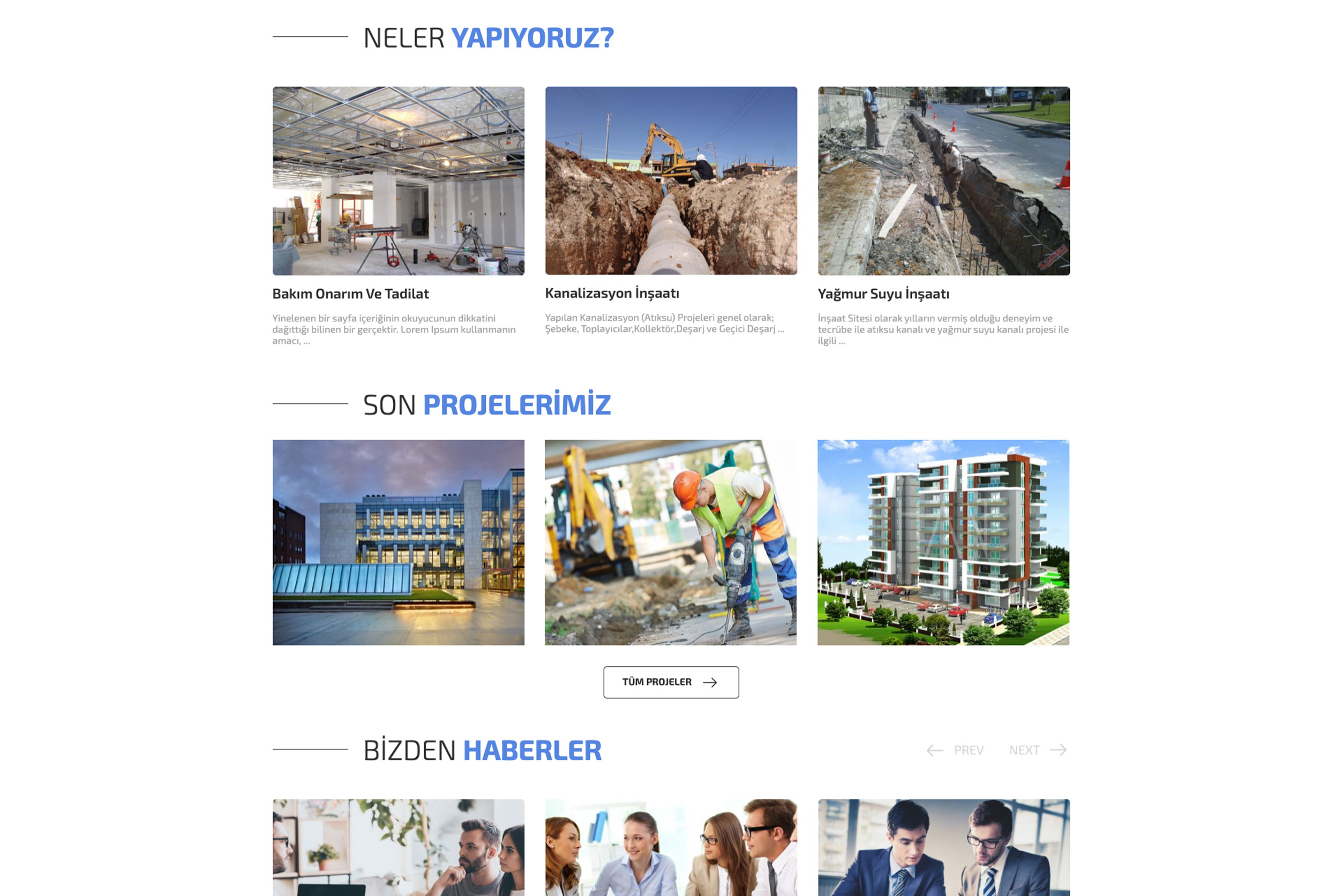 İnşaat Firma Sitesi DBV6