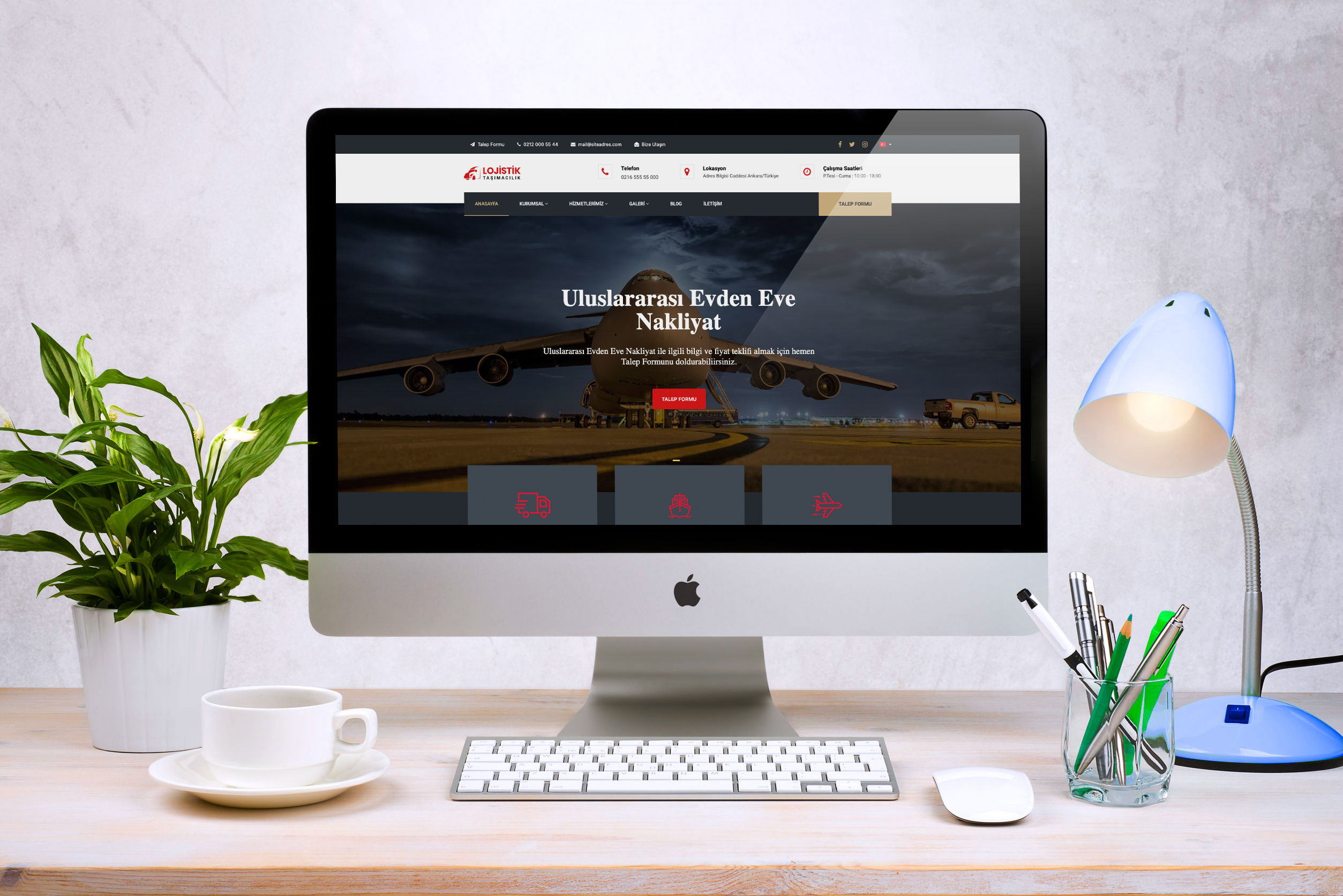 Nakliyat & Lojistik Firması İnternet Sitesi DDV3