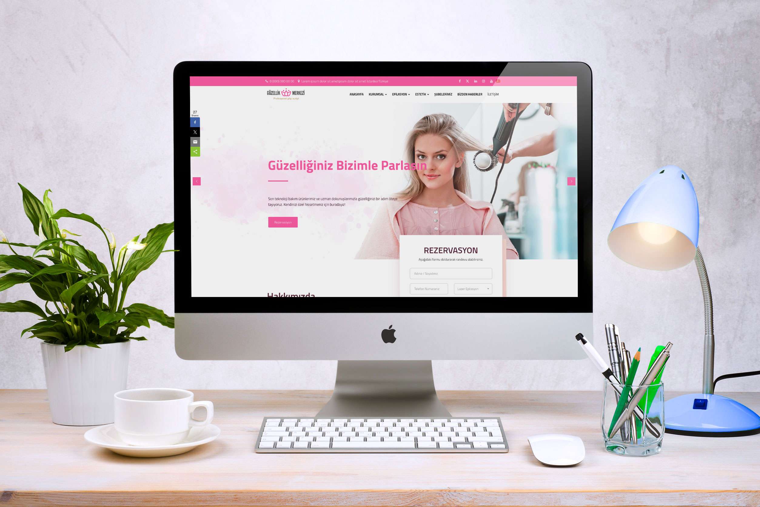 Kuaför - Güzellik Merkezi Sitesi DBV3