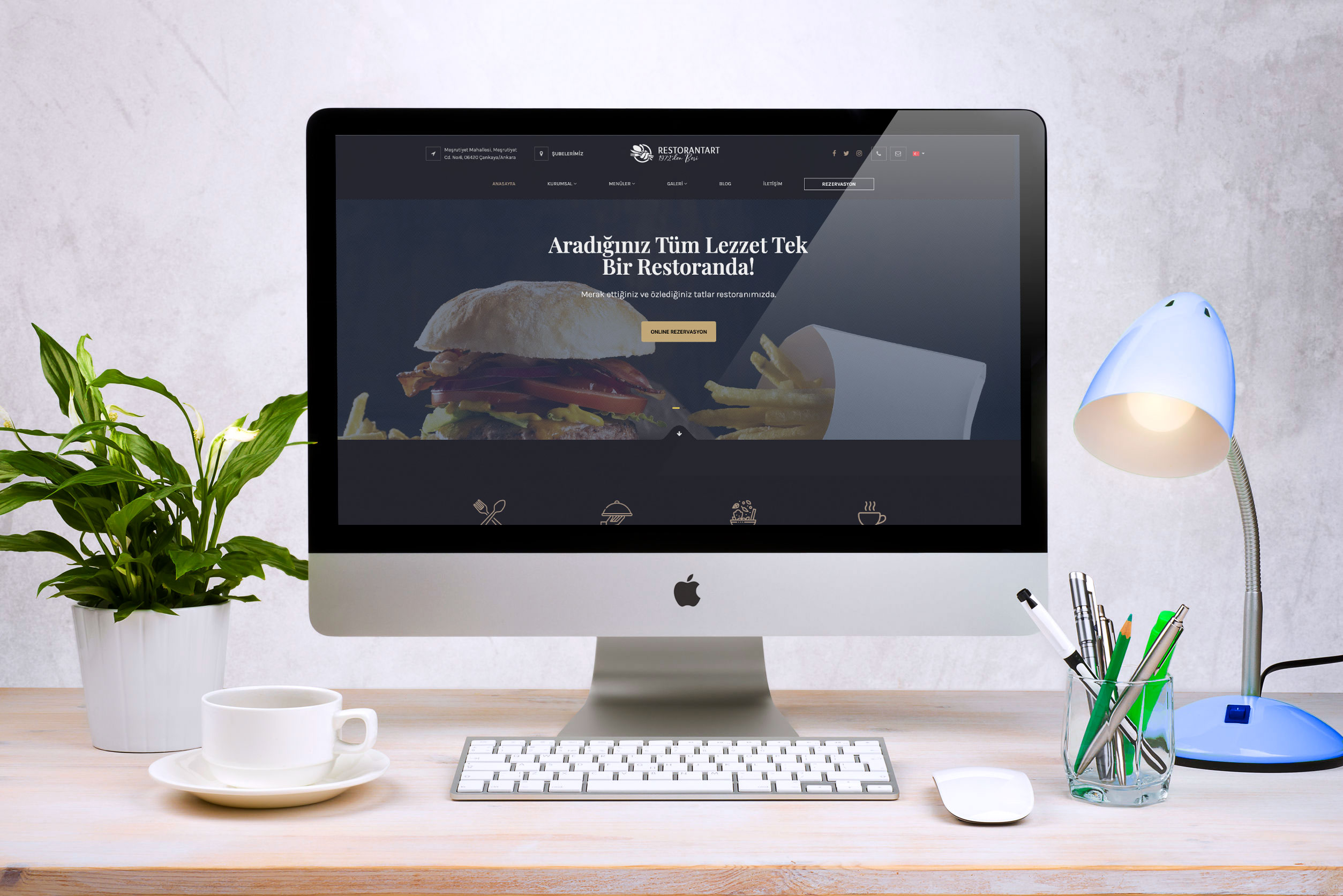 Restoran & Cafe İnternet Sitesi DDV1